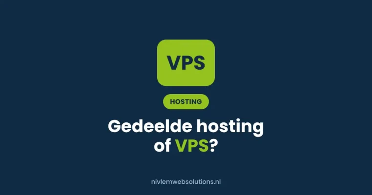 Blogcover met de tekst: Gedeelde hosting of VPS?
